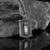 925 Sterling Silver Men's Necklace with Bullet Symbol