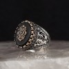925 Sterling Silver Ring with Onyx Stone