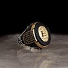 925 Sterling Silver Men's Ring with Personalized Letter Onyx Stone