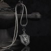 Wolf Head 925 Sterling Silver Men's Necklace