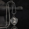925 Sterling Silver Men's Necklace with Eagle Head