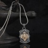 925 Sterling Silver Men's Necklace with Lion Symbol