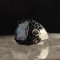 925 Sterling Silver Men's Ring with Mystic Topaz Stone