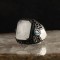 925 Sterling Silver Men's Ring with Paraiba Stone