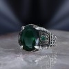Chain Series 925 Sterling Zircon Stone Men's Silver Ring