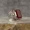 925 Sterling Silver Men's Ring with Paraiba Stone