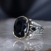 Chain Series 925 Sterling Zircon Stone Men's Silver Ring