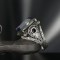 925 Sterling Silver Men's Ring with Mystic Topaz Stone