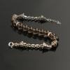 925 Sterling Silver Bracelet with Quartz Stone and Silver Chain