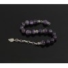 925 Sterling Silver Bracelet with Amethyst Stone and Silver Chain