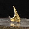 Rhodium Plated Zihgir Model 925 Sterling Silver Men's Ring