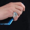 925 Sterling Silver Men's Ring with Onyx Stone