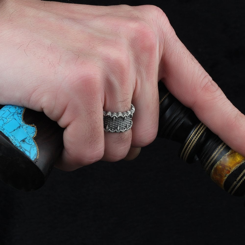 Antique Model 925 Sterling Silver Men's Ring