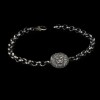 925 Sterling Silver Men's Bracelet with Lion Symbol