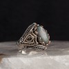 925 Sterling Silver Ring with Labradorite Stone