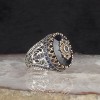 925 Sterling Silver Ring with Zircon Stone