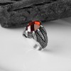 Claw Model Zircon Stone 925 Sterling Silver Men's Ring