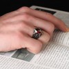 Claw Model Zircon Stone 925 Sterling Silver Men's Ring