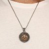 925 Sterling Silver Men's Necklace with Spade Symbol