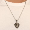 925 Sterling Silver Men's Necklace with Eagle Head