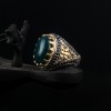 Men's Silver Ring with Agate Stone