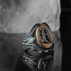 925 Sterling Silver Men's Ring with Personalized Letters
