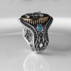 925 Sterling Silver Men's Ring with Personalized Letters