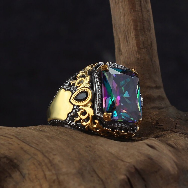 Stone ring gents cheap