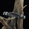 Auger Model 925 Sterling Silver Leather Bracelet for Men