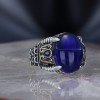 Chain Series 925 Sterling Zircon Stone Men's Silver Ring