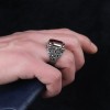 925 Sterling Silver Men's Ring with Paraiba Stone