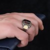925 Sterling Silver Men's Ring with Zircon Stone