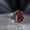 Chain Series 925 Sterling Zircon Stone Men's Silver Ring