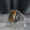 925 Sterling Silver Men's Ring with Zultanite Stone