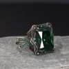 925 Sterling Silver Men's Ring with Zircon Stone