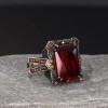 925 Sterling Silver Men's Ring with Zircon Stone