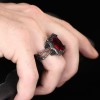 925 Sterling Silver Men's Ring with Zircon Stone