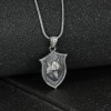 Wolf Model 925 Sterling Silver Men's Necklace