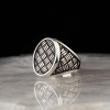 Hand Engraved  925 Sterling Silver Men's Ring