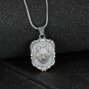Wolf Model 925 Sterling Silver Men's Necklace
