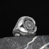 Hand Engraved  Silver Ring with Inshirah Surah Written