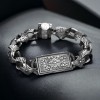 Hand Engraved Model 925 Sterling Silver Men's Bracelet