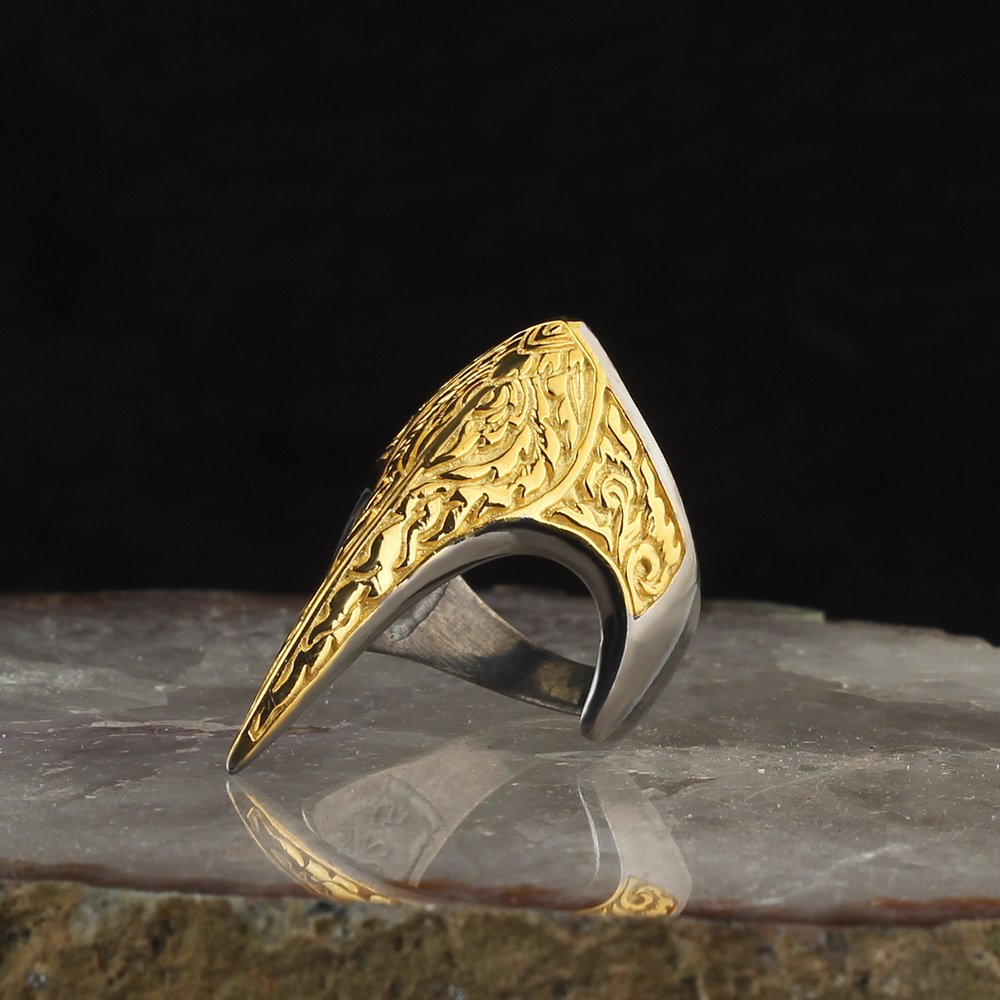 Rhodium Plated Zihgir Model 925 Sterling Silver Men's Ring