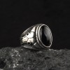 925 Sterling Silver Men's Ring with Tiger Eye Stone